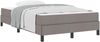 vidaXL Boxspringbett mit Matratze Taupe 120 x 200 cm Stoff 3398483 Bild 2