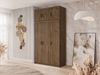 Kleiderschrank Elena 3D (Farbe: Lefkas Eiche, mit Schrankaufsatz) Bild 2