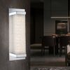 LED Wandlampe, Chrom, Glas gerillt, L 27 cm Bild 3