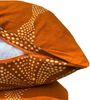2tlg. Fleece Bettwäsche 135 x 200 cm mit Reißverschluß kuschelig warme Winter Bettwäsche Orange Gemustert Bild 4