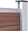 vidaXL Gartenzaun WPC 180×186 cm Braun 49066 Bild 4