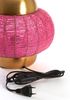 Tischleuchte CETARA von Light & Living Ø25x26 cm Lampe Rosa Perlen-Bronze Bild 4