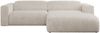 Ecksofa PASADENA, freistehendes Ecksofa, breite Armlehnen, Federsitz - rechts - Beige Cord Bild 5