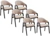 Vente-unique - SOLUNA Stuhl Stoff Schokoladenbraun - B 53,5 cm x H 82 cm x L 56 cm Bild 2