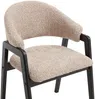 Vente-unique - SOLUNA Stuhl Stoff Schokoladenbraun - B 53,5 cm x H 82 cm x L 56 cm Bild 5