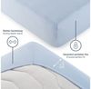 Blumtal® Premium Spannbettlaken 90x200 cm 2er Set Jersey - OEKO-TEX zertifiziertes Bettlaken 90x200 cm Baumwolle 100% - Spannleintuch 90x200 für Matratzen bis 25cm - 90x200 Spannbettlaken - Hellblau Bild 4