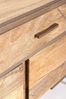 TV-Board Vedija aus Mangoholz, modernes Design, natur, 175 cm, goldfarbene Details Bild 4