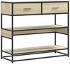 vidaXL Konsolentisch Sonoma-Eiche 90x35x80 cm Holzwerkstoff 849180 Bild 2