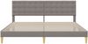 vidaXL Bettrahmen mit Kopfteil Taupe 180 x 200 cm Stoff 42027813 Bild 4