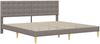 vidaXL Bettrahmen mit Kopfteil Taupe 180 x 200 cm Stoff 42027813 Bild 3