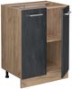 Küchenunterschrank R-Line Schwarz Beton 60 cm AP Anthrazit Vicco Bild 4