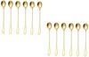 12er Set Latte Macchiato Cocktaillöffel Longdrinklöffel Löffel L20cm CF1006 Gold Bild 1