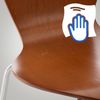 CLP 4er Set Besucherstuhl Calisto stapelbar,braun Bild 3