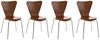 CLP 4er Set Besucherstuhl Calisto stapelbar,braun Bild 2