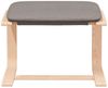 vidaXL Fußhocker Taupe 51x41x40 cm Stoff 351068 Bild 4
