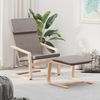 vidaXL Fußhocker Taupe 51x41x40 cm Stoff 351068 Bild 3