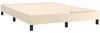 vidaXL Boxspringbett mit Matratze Creme 140x200 cm Kunstleder 3130783 Bild 4