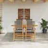 vidaXL Garten Essgruppe 5 pcs Grau Massivholz Akazie 3375738 Bild 4