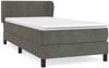 vidaXL Polsterbett mit Matratze Dunkelgrau 80x200 cm Samt, Härtegrad: H2 [3127458] Bild 2