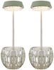 2er Set LED Tischleuchte, Touchdimmer, Höhenverstellbar, grün, H 28 cm Bild 1