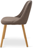 GOEURVANT 993 Esszimmerstühle 4er-Set, Webstoff - Mokkabraun Bild 5