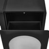 TV-Schrank 180x38x45 cm in Schwarz-Weiß mit 2 Schubladen, 2 Türen und Kabeldurchführungen Bild 2