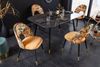 riess-ambiente Esszimmerstuhl PRÊT-À-PORTER gelb / schwarz (Einzelartikel, 1 St), Samt · florales Design · Retro Bild 4