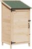 vidaXL Gartenschuppen Natur 59 x 56 x 113,5 cm Massivholz aus Fichte 42033436 Bild 2