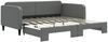 vidaXL Tagesbett Ausziehbar Dunkelgrau 90x190 cm Stoff 3196827 Bild 2