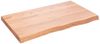 vidaXL Tischplatte Hellbraun 100x60x(2-6)cm Massivholz Eiche Behandelt 3156370 Bild 2