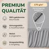 leevitex® Spannbettlaken in verschiedenen Größen und Farben, Jersey aus 100% Baumwolle, Jersey, Gummizug: rundum, (1 Stück), für Kinder- & Standardmatratzen, OEKO-TEX® STANDARD 100 zertifiziert Bild 3