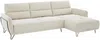 Vente-unique - DURIMA Sofa Stoff Beige - B 168 cm x H 95 cm x L 290 cm Bild 4