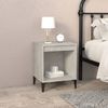 vidaXL Nachttische 2 Stk. Betongrau 40 x 35 x 50 cm [821883] Bild 3