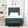 vidaXL Boxspringbett mit Kopfteil Dunkelgrün 200 x 120 cm Samt 3344507 Bild 3