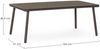 Couchtisch Kispa aus Aluminium, modern rechteckig, Farbe Raven, pulverbeschichtet, pflegeleicht Bild 3