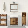 vidaXL Badezimmermöbel-Set mit Regal mit Tür 2 pcs Braun Holzwerkstoff 3334322 Bild 4