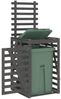 vidaXL Mülltonnenbox Grau 84x90x128,5 cm Massivholz Kiefer 825102 Bild 4