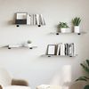 vidaXL Bücherregal-Bretter 4 Stk. Betongrau 80x20x1,5 cm Holzwerkstoff 805306 Bild 3
