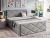 Mirjan24 Boxspringbett Alpiry, Hellgrau, 140x200 cm, Plüsch Bild 2