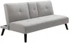 Vente-unique - CLOSIPA Sofa Stoff Grau - B 91 cm x H 85 cm x L 182 cm Bild 5