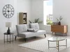Vente-unique - CLOSIPA Sofa Stoff Grau - B 91 cm x H 85 cm x L 182 cm Bild 2