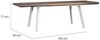 Dmora Gartentisch Quispamsis, Picknickbasis, Garten-Esstisch, Mehrzweck-Außenbank, 162x101 h77 cm, Weiß und Taupe Bild 3