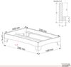 Holzbett (Fichte) "Rosi" 140 x 220 cm 38 cm ohne Kopfteil Massivholzbett Bett Bild 5