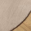 vidaXL Teppich HUARTE Kurzflor Weich und Waschbar Sandfarben Ø 200 cm 375069 Bild 4