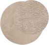 vidaXL Teppich HUARTE Kurzflor Weich und Waschbar Sandfarben Ø 200 cm 375069 Bild 3