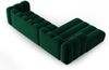 Micadoni Modulares Ecksofa Lupine 4-Sitzer Links Samtstoff Salvador Flaschengrün Bild 4