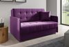 Zweiersessel YORK III mit Steppung, 2-Sitzer Schlafsofa, Jugendsofa mit Schlaffunktion, ausziehbare Couch, mit Bettkasten, inkl. Kissen, Kronos 03, 85 x 97 x 140 cm Bild 2