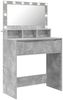 vidaXL Schlafzimmer-Frisiertische Beton Grau 80 x 39,6 x 135 cm 888970 Bild 2
