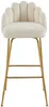 Vente-unique - ALTINAM Barhocker Stoff Beige - B 52,5 cm x H 101 cm x L 52 cm Bild 3