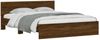vidaXL Bettgestell mit Kopfteil Braun Eiche-Optik 140x190 cm 3207503 Bild 3